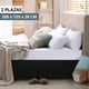 thumbnail image 2 of Faldón Cama 2 Plazas Negro Liso Elasticados Premium Casa Nerola, 2 of 8