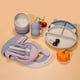 thumbnail image 4 of 1/7pcs Silicone Feeding Set, Baby Cat Design Silicone Tableware, Toddlers Led Weaning Supplies With Suction, Bowl Divided Plate Adjustable Bib, Soft Spoon Fork Water Cup, TYRY.HU Unbreakable Dishes, 4 of 5