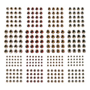 Ioensy - Ojos De Señuelo De Pesca Holográfico Multicolor 4D Artesanía De Atado De Moscas