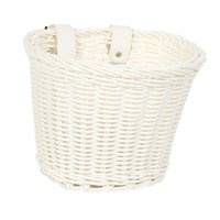 Magideal - Cesta De Almacenamiento Para Manillar De Bicicleta Para Hombre, Cesta Ajustable Para Bicicleta, Contenedor Para Objetos Personales, Accesorio Versátil Blanco