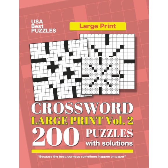 USA Best Crosswords Large Print 2 con 200 crucigramas