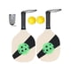 thumbnail image 3 of Juego De Palas De Madera Pickleball, Raqueta Para Principiantes, Duradera, 2 Palas, 2 Bolas De Pepinillo, Estilo B, 3 of 5
