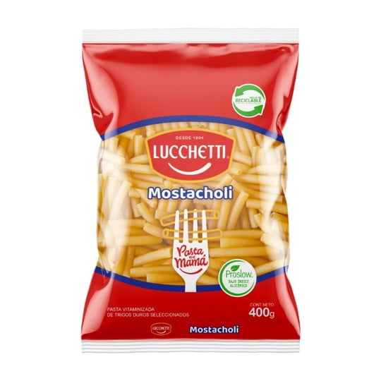 Fideo Pasta Mostaccioli N°42 Bolsa 400 g Lucchetti