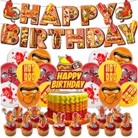 Genérico - Set De Decoración Para Fiestas Con Temática De Perritos Calientes Para Adultos Y Niños