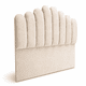 thumbnail image 1 of Respaldo de cama curvo 2 plazas en lino beige, 1 of 2