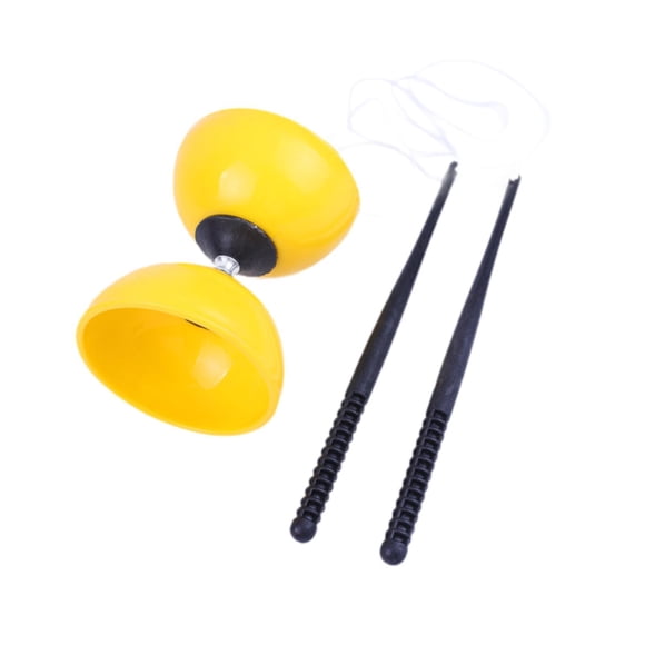 Juego De Yoyo Y Diábolo Chino, Juguete De Malabarismo Portátil Para Adultos, Niños Y Principiantes, Amarillo S