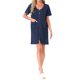 thumbnail image 1 of INSPIRE CHIC Batas con Cremallera Zip Up Hosecoat con Bolsillos para Mujeres en Tela Suave y Ligera Perfecta para Descansar S Azul, 1 of 6