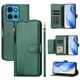 thumbnail image 1 of Funda Billetera Cremallera para Motorola MOTO G75 con Porta Tarjetas, Soporte y Correa Verde, 1 of 5