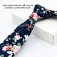 thumbnail image 4 of Paquete de 4 corbatas florales estampadas para hombre, conjunto de corbatas finas florales para boda y fiesta para novio, 4 of 7
