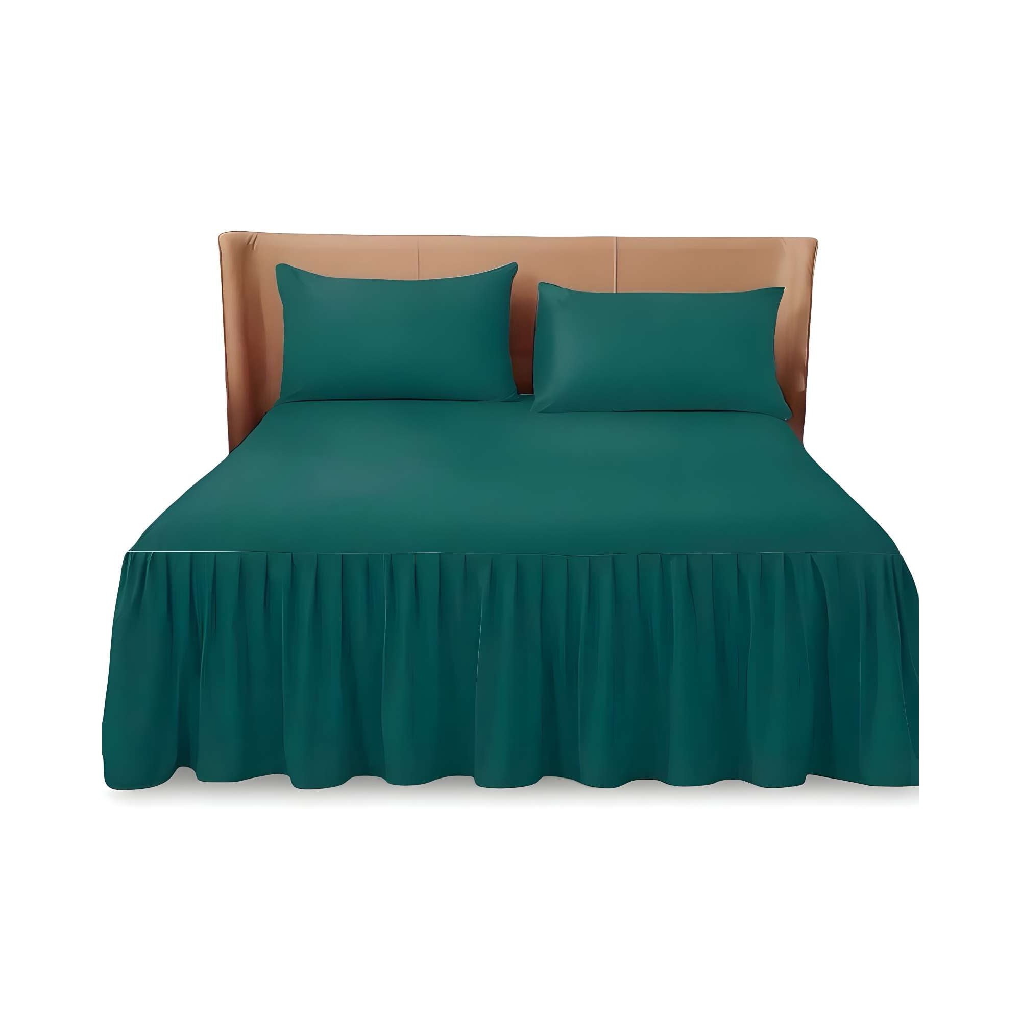 Genérico - Faldón De Cama Con Volado Protector De Base De Cama King 07
