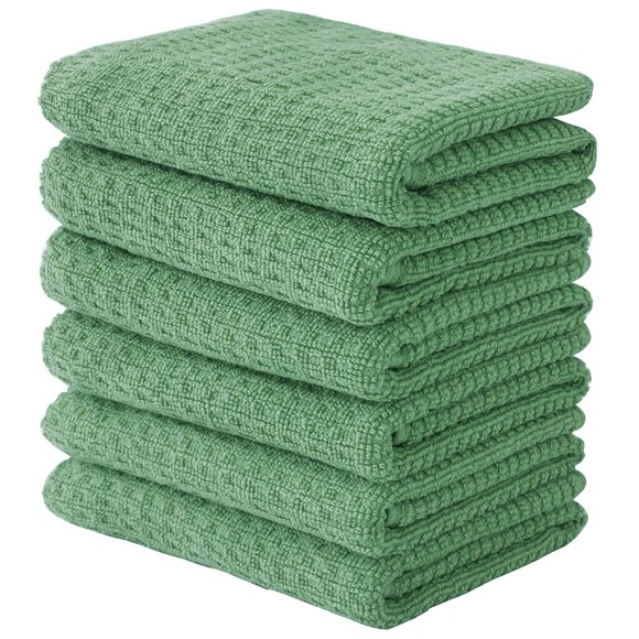 Toalla CRAFTSWORTH 38 x 66 cm Algodón Verde Salvia - Pack de 6