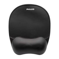 Philco - Mousepad Con Apoya Muñecas De Gel Negro M00214