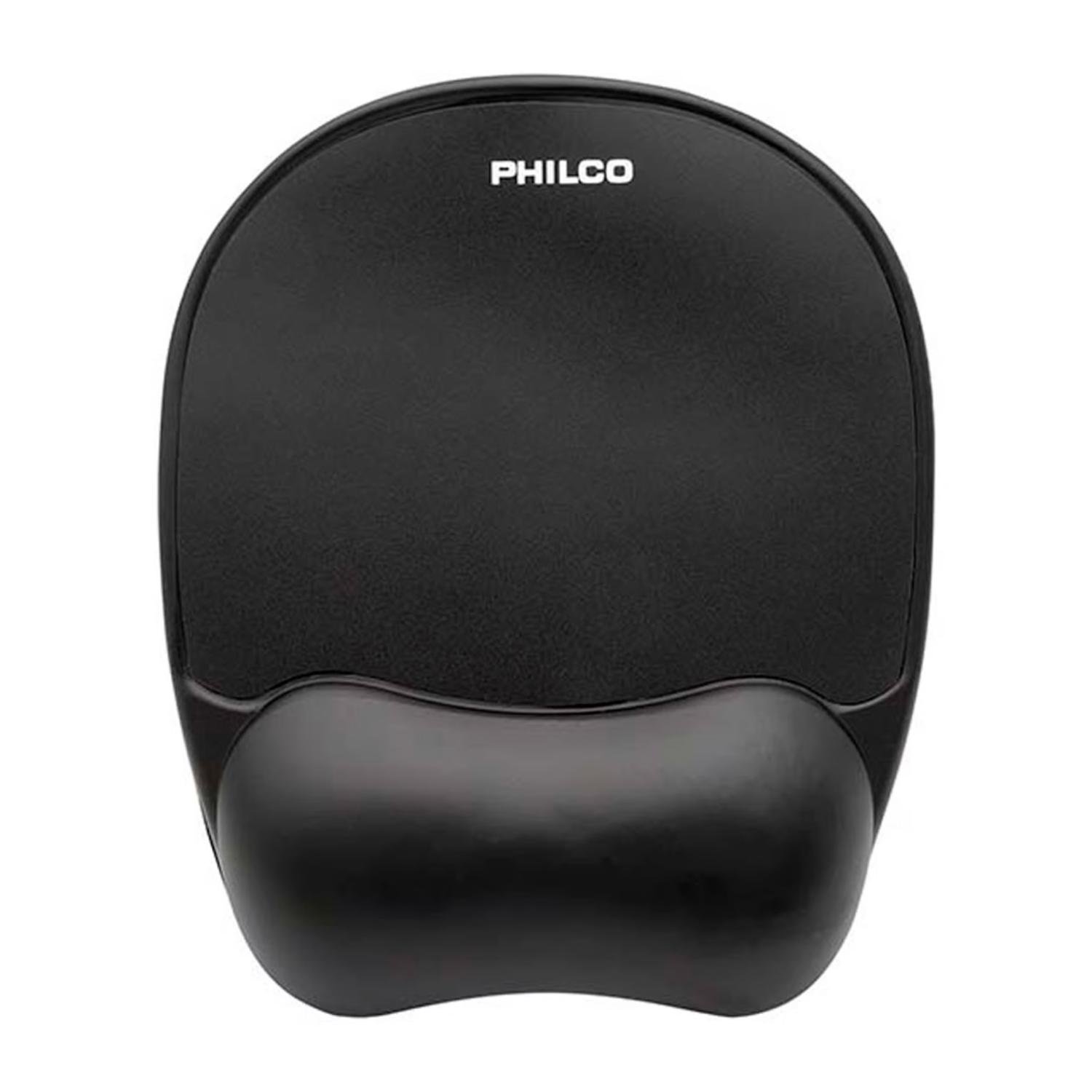 Philco - Mousepad Con Apoya Muñecas De Gel Negro M00214