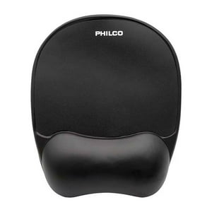 Philco - Mousepad Con Apoya Muñecas De Gel Negro M00214