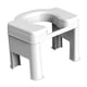 thumbnail image 2 of Taburete De Inodoro Portátil Antideslizante Compacto Orinal En Cuclillas Para Orinal Inodoro Ba?o 26,5 Cm Blanco, 2 of 4