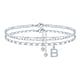 thumbnail image 1 of Pulsera Ursteel con inicial B chapada en plata, ajustable, 22 cm, 1 of 7