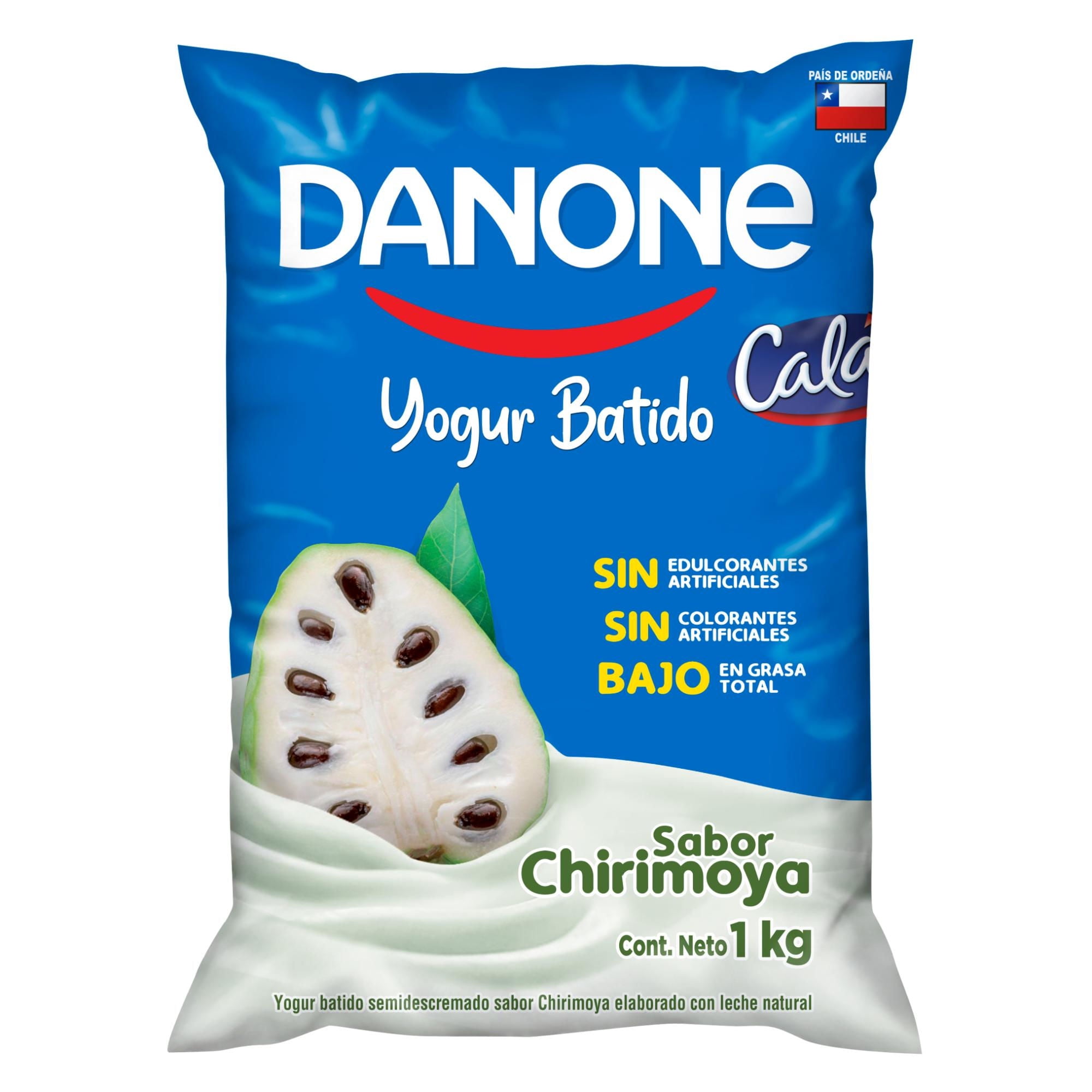 Yoghurt Batido Semidescremado Sabor Chirimoya Bolsa 1 Kg Calán