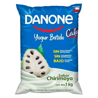 Yoghurt Batido Semidescremado Sabor Chirimoya Bolsa 1 Kg Calán