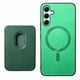 thumbnail image 1 of Funda de Cuero Magnética con Tarjetero para Samsung Galaxy A35 Cubierta Delgada Verde, 1 of 5