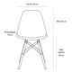 thumbnail image 5 of Juego De Comedor eames Rectangular 4 sillas Blanco-Gris 120 cm, 5 of 6