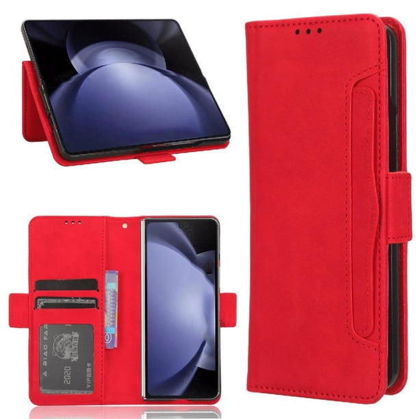 Funda Tipo Billetera FOXDOCK para Samsung Galaxy Fold 6 – Tapa Flip con Tarjetero