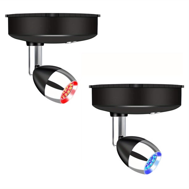 2 Pack Mini Indoor Wireless Spotlight, Battery Operated Accent Lights, Puck Light, RGB Or Daylight Timer Dimmable Uplight, With Remote Stick On Anywhere Wall Hallway, For Display Painting Picture Art