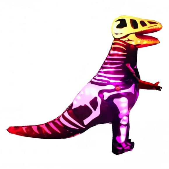 Disfraz inflable de T‑Rex con luces LED para adulto – Letsglow