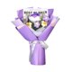 thumbnail image 4 of Ramo De Flores De Ganchillo, Ramo De Punto Hecho A Mano Para Boda, Acción De Gracias, Mamá, Rosa Morada, 4 of 5