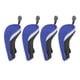 thumbnail image 4 of 4x Nylon Golf Hybrid Headcovers Intercambiables No. Etiqueta Cubierta De Madera Azul, 4 of 5