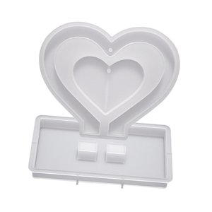 Magideal - Modelo De Marco De Fotos, Modelo De Marco De Fotos Para Resina Epoxi, Regalo De Fundición De Arte, Modelo De Marco De Fotos, Modelo De Resina Epoxi , Corazon Vacio