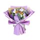 thumbnail image 4 of Ramo De Flores De Ganchillo, Aniversario De Primavera, Girasol Artificial Hecho A Mano En Casa, Color Morado, 4 of 5