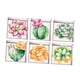 thumbnail image 4 of 6pcs 13x13cm efecto 3d antideslizante impermeable pegatina ba?era plantas suculentas, 4 of 5