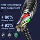 thumbnail image 4 of Cable USB-C Plnhixt, paquete de 5, 1,8 m, 60 W, trenzado de nailon, 4 of 7