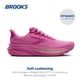 thumbnail image 2 of Zapatillas Brooks Ghost 17 para Mujer Rosa Talle 9 Medio, 2 of 6