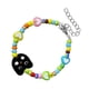 thumbnail image 4 of Pulsera de cuentas negras de buena suerte, colorida, pequeña, ajustable, elástica, para pareja y amiga íntima., 4 of 8