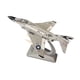 thumbnail image 4 of Modelo De Caza A Escala 1/144, Modelo De Avión De Aleación Fundida A Presión Para Estanterías, Cafeterías Y Bares, Color Gris Plateado., 4 of 5