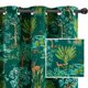 thumbnail image 1 of Cortinas DriftAway con estampado floral verde para dormitorio, 132 x 213 cm, 2 paneles, 1 of 9