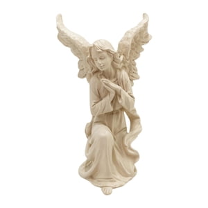 Bothyi - Figura De Ángel Figura Europea De Resina Para Estantería Casa Oficina Beige