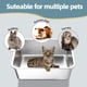 thumbnail image 4 of Caja de arena para gatos LOPYK de acero inoxidable con lados altos, grande, 4 of 7
