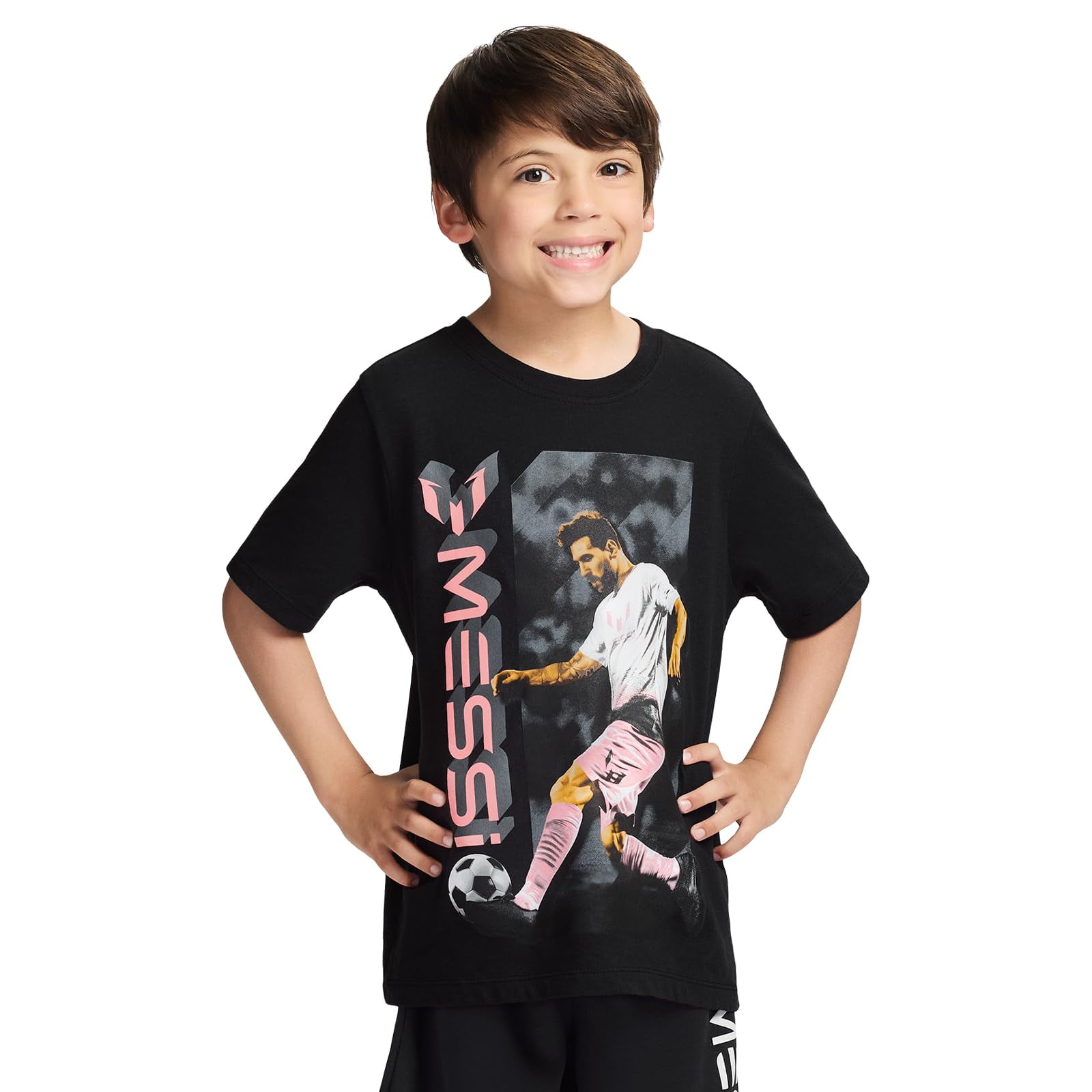 Camiseta Gráfica Slim Fit De Algodón Para Niño Messi 10-12