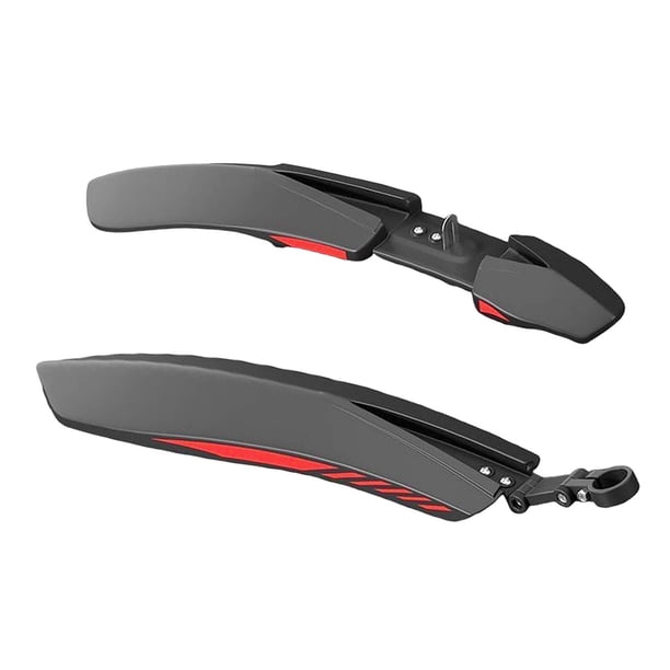 Guardabarros de bicicleta de montaña, reparación de guardabarros, protección práctica para ruedas, guardabarros de bicicleta para ciclismo, paseos al negro rojo