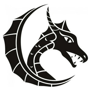 Rienda Libre Graphics - Decomural Dragon Head Fantasy Ws-18070