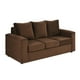 thumbnail image 2 of Sofa Kendy 3c Felpa 30 Chocolate, 2 of 6