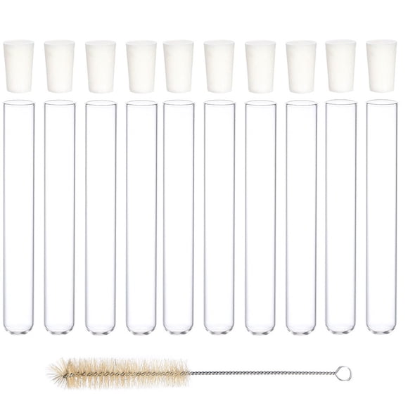 Tubos de ensayo de vidrio Ronyes Lifescience 150 mm × 20 mm, paquete de 10
