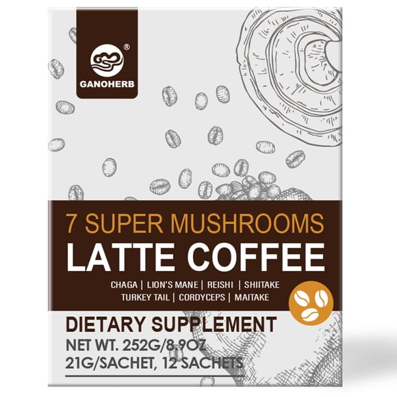 Café Mezcla Latte De Hongos 7 En 1 252 G