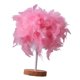 thumbnail image 5 of Lámpara De Mesa De Plumas Moderna, Luz De Escritorio, Romántica Para Boda, Dormitorio, Sala De Estudio, Rosa, 5 of 5