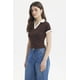 thumbnail image 2 of Polera Mujer Color Cuello Polo Café Oscuro, 2 of 4