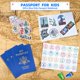 thumbnail image 4 of Cuaderno de pasaporte XIISVINT azul con pegatinas para niños, 30 unidades, 4 of 7