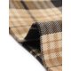 thumbnail image 5 of INSPIRE CHIC Pantalones Largos Rectos con Cintura Elástica de Cuadros para Mujer de Regreso a Clases con Botón y Cremallera XS Negro Caqui, 5 of 7