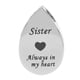 thumbnail image 1 of Siempre en mi corazón Colgante de agua Urna Memorial Ceniza Recuerdo Colgante hermana, 1 of 5